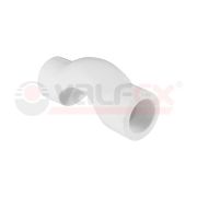 Обвод 25 мм короткий полипропиленовый PPR белый