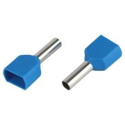 Наконечник-гильза с изолированным фланцем (упаковка 10 шт.) NO-225-15 (двойной) НШвИ(2) 2,5-10