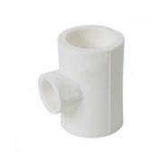 Тройник переходной 25x25x20 мм полипропиленовый PPR белый