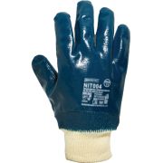 Перчатки защитные на х/б основе с полным нитриловым покрытием с манжетой ArmProtect NIT004 р.10