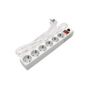 Фильтр сетевой с заземлением ПВС 3-0.75 белый 10м