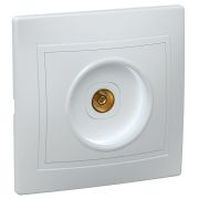 KVARTA Розетка 1-местная TV РТВ10-КБ белый GENERICA