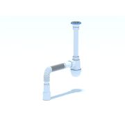Сифон для умывальника АНИ 1 1/4'X40 с гибкой трубой 40х40/50