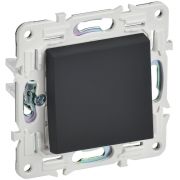 SKANDY Выключатель 1-клавишный 10А SK-V01G графит IEK