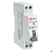 Выключатель автоматический дифференциального тока АВДТ-63М 1P+N (18 м) 16А 30мА характеристика C тип АС электронный 6кА PROXIMA