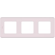 Рамка 3-местная розовый INSPIRIA