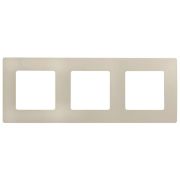 Рамка 3-местная слоновая кость ETIKA