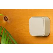 Выключатель 1-клавишный для открытой установки слоновая кость QUTEO