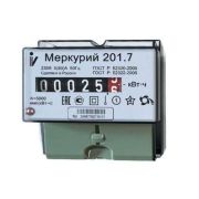 Счетчик электроэнергии Меркурий 201.7 однофазный  однотарифный, 5(60), класс точности 1.0, D, ЭМОУ