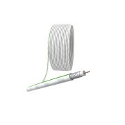 Кабель коаксиальный SAT 703 B 75 Ом CCS,  оплётка Al 75% PVC белый 100м ЭРА SIMPLE SL-B-75-PVC100