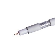 Кабель коаксиальный RG-6 белый CCS 1,00 / Conduct. 15% / Al 32х0,12 / PVC Net.on 100м (RG-6/32 ССS)