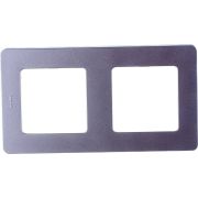 Рамка 2-местная алюминий INSPIRIA