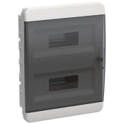 Корпус пластиковый встраиваемый на 24 модуля ЩРВ-П-24 IP41 TEKFOR черная прозрачная дверь