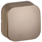 GLORY Выключатель 1-клавишный для открытой установки 10А ВС20-1-0-ХШм шампань матовый IEK