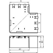Угол плоский Г-образный  40x40  NPAN IN-Liner