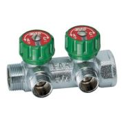 Коллектор регулирующий 1 ВР-НР с 2 отводами 3/4 EU с вставкой под плоское уплотнение