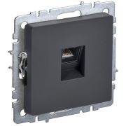 BRITE Розетка компьютерная RJ45 кат.5E РК10-БрГ графит