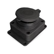 Розетка настенная с заглушкой c заземлением каучук 16А 250В IP44еврослот