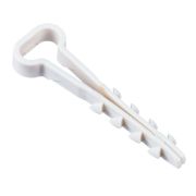 Дюбель-хомут 5х10мм для плоского кабеля нейлон белый (100шт/упак) IEK