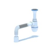 Сифон для умывальника АНИ 1 1/4'X40 с гибкой трубой 40х40/50