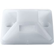 Площадка самоклеящаяся 25х25 белая под хомуты (100шт)