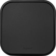 Выключатель 1-клавишный для открытой установки черный матовый QUTEO