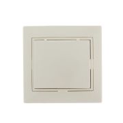 MIRA Розетка с заземлением с крышкой бежевая