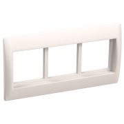 Рамка и суппорт для кабель-канала на 6 модулей 75мм Праймер