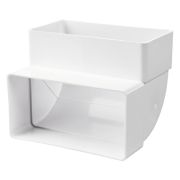 Колено вертикальное 120x60 в индивидуальной упаковке 7272