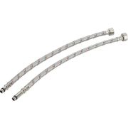 Гибкая подводка для смесителей М10х18+М10х35 1/2 50 см нерж сталь пара