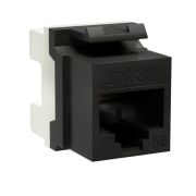 Модуль Keystone RJ45 CAT5E неэкр180 градусов черный