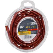 Трубка термоусадочная ТТУ нг-LS 5/2,5 красная (2м/упак) IEK
