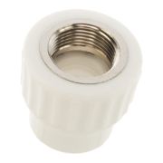 Муфта комбинированная 25x1' ВР полипропиленов я PPR белая