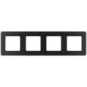 Рамка 4-местная антрацит INSPIRIA