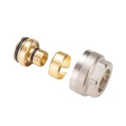 Фитинг обжимной (евроконус) 3/4'х16х2.0 для полиэтиленовой и металполимерной трубы