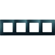 Рамка 4-местная антрацит ETIKA
