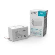 Блок питания для светодиодной ленты 5 Вт AC 100-264В Uвых 12В IP67 54х27х23мм Basic