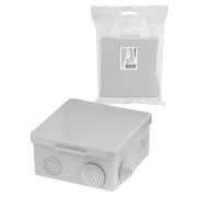 Распаячная коробка ОП 100х100х55мм, крышка, IP54, 8 входов инд. штрихкод