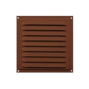 Решетка вентиляционная стальная 1515, цвет коричневый