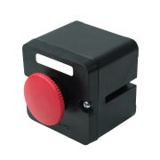 Пост управления ПКЕ 222-1 У2, 10А, 660В, 1 элемент, красный гриб, накладной, IP54