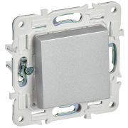 SKANDY Выключатель 1-клавишный 10А SK-V01S серебряный IEK