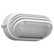 Светильник НПП1407 белый/овал ресничка 60 Вт IP54