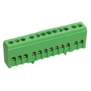 Шина ЗЕМЛЯ в корпусе изолированная на DIN-рейку ШНИ-6х9-12-К-З