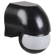 Датчик движения ДД 010 черный, максимальная нагрузка 1100 Вт, угол обзора 180 градусов, дальность 10м, IP44