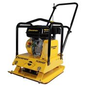 Виброплита бензиновая PC9045F (89,3кг15кН50*45см30см4,8кВт,колеса, резиновая накладка)