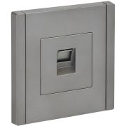 FORTE&PIANO Розетка компьютерная RJ45 кат.5E FP532 сталь IEK