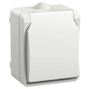 FORS Розетка 1-местная с заземлением для открытой установки 16А IP54 РСб20-3-ФБ белый ФОРС