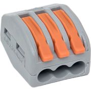 Клемма СМК 222-413 с рычагом 3 отверстия блистер (20шт.) EKF