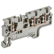 ARMAFIX Клемма пружинная CX4-3 4мм2 трехконтактная серая IEK