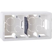 Коробка для накладного монтажа 2-местная белый INSPIRIA